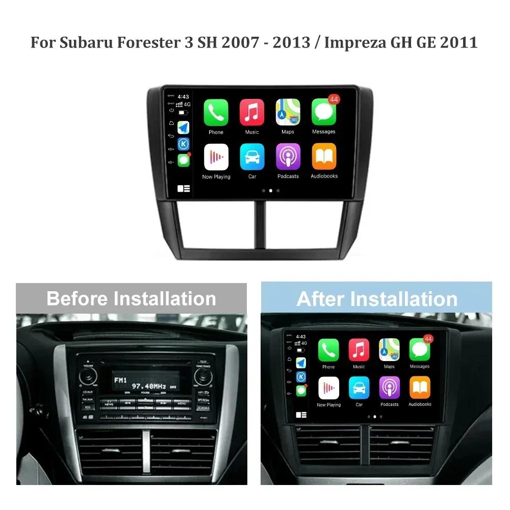 Car Radio for Subaru Forester 3 SH 2007-2013 For Subaru Impreza GH GE 2011 Android Multimedia Stereo Navigation GPS 2 Din Screen
