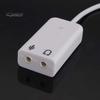 Portable 3D Virtual Network Audio Song Sound Card Adapter USB Channel with Cable