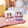 9Pcs/Set Anime Crayon Shin-Chan Mini Figurine Toy Cos Super Man Collectible Model Doll Fans Gift