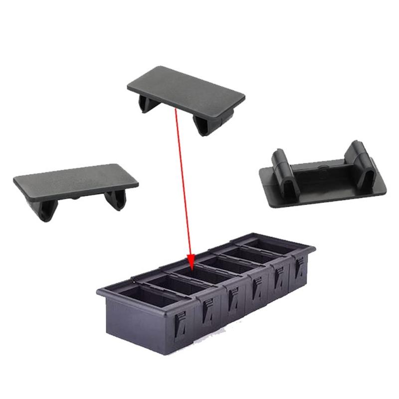 6pcs Car Boat Rocker Switch Panel Blank ARB Plate Rocker Switch Blanking Cover Cap