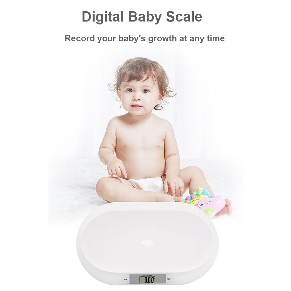 Digital Baby Scale for Weighing Up to 20kgCelsius44lb Infant Scale Newborn Baby Scale LCD Screen Display 2 Weighing Modes(kgCelsiuslb) Accurate Digita
