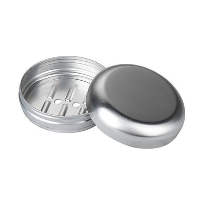 C9GC Set aus 2 Aluminium Metall Seifendosen Wasserdichte Seifenablagen mit Abtropfgestell für Reisen und Camping