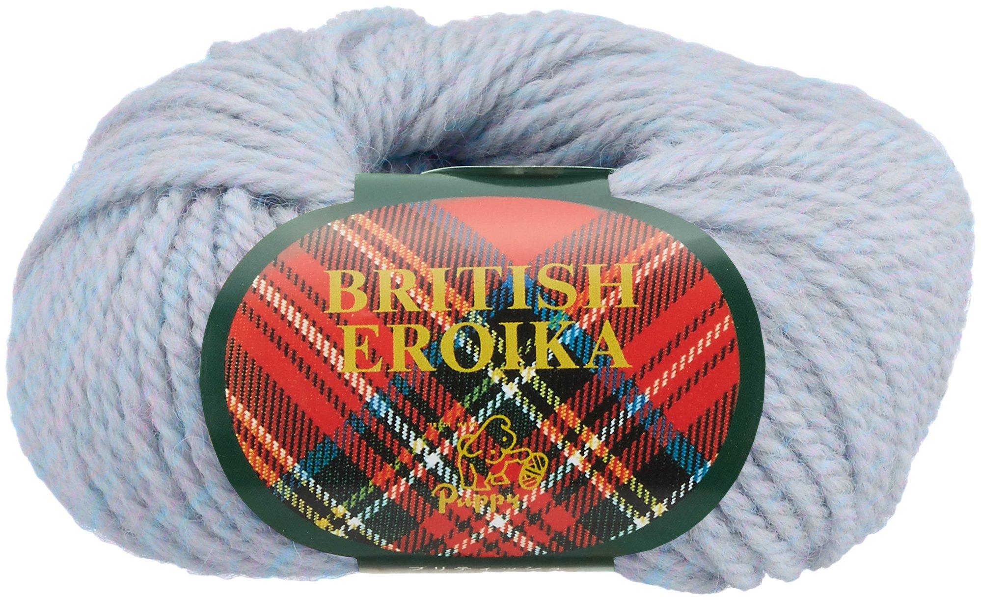 

Puppy British Eroica Extra Light Set of 10000032 Yarn, Thick, Col.188, Blue, 50g, Approx. 83m, 5,