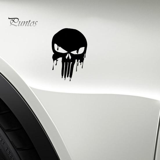 Stickers Car Sticker Self-adhesive Waterproof PET Reflective Material Skull Bloody Design for