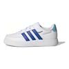 adidas Neo Breaknet Comfortable Versatile Low-Top Kids Skate Shoes Kids Sneaker White Blue IG9810