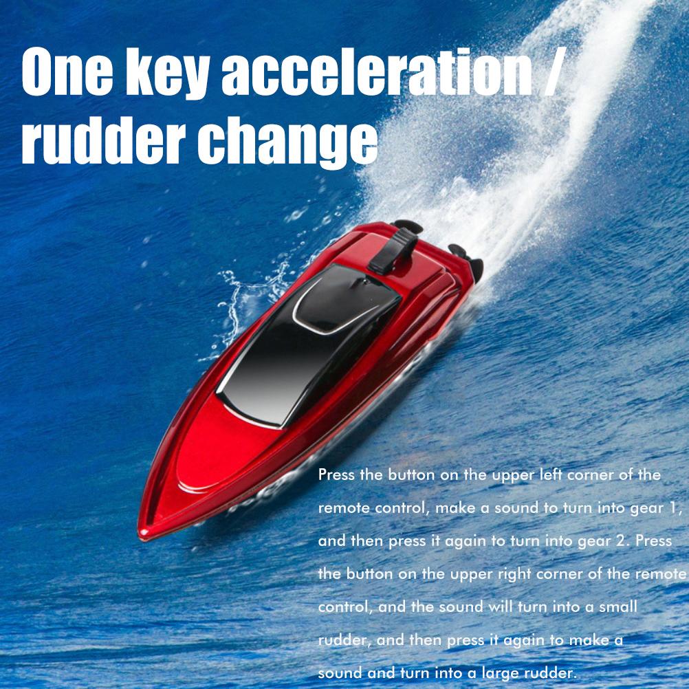 RC Boat High Speed Remote Control Boat for Pools and Lakes Rechargeable 2.4 GHZ RC Boats for Adults