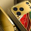High End Gilded Pattern Gold Metallic Paint Glass Phone Case For iPhone 17 Pro Max 15 Plus 16 Pro 11 12 13 14 17 Air 16E Cover