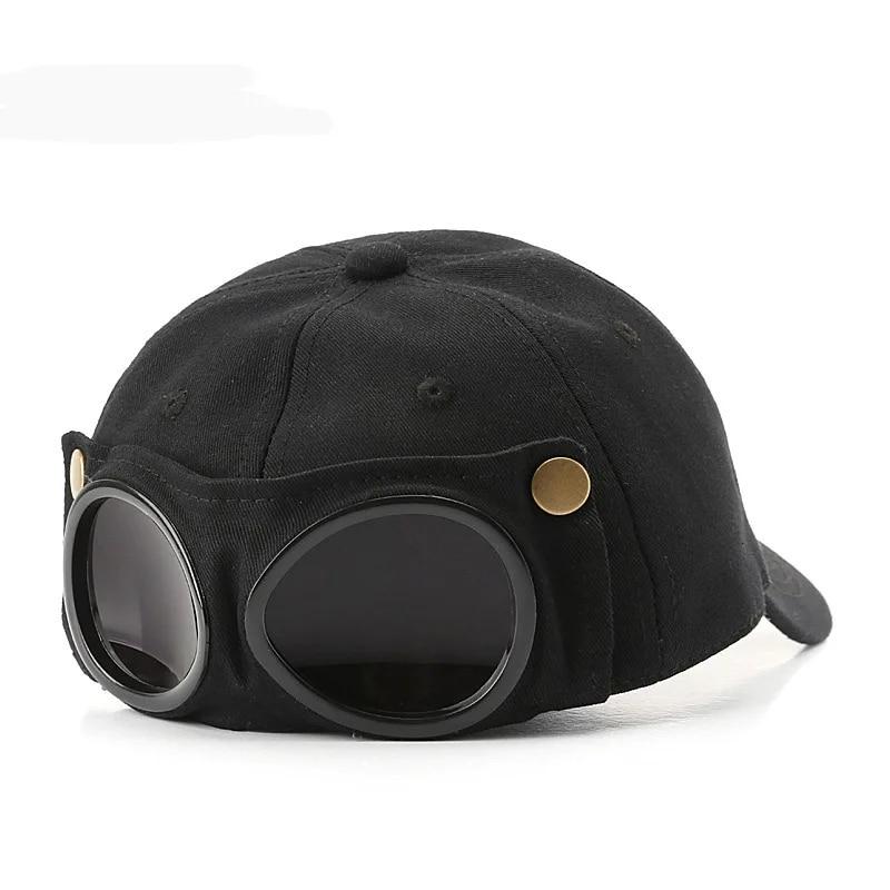 Aviator Hat Tide Korean Version Personality Glasses Cap Men's Sunglasses Sunshade Spring And Summer Versatile Tide Baseball Cap