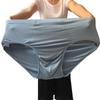 2PCS Large Men's Triangle Underwear Plus Men's Mid High Waist Loose Underwear