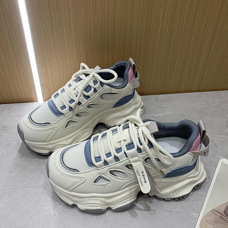

Muffin platform mesh dad shoes women s spring 2025 new small versatile breathable casual sports shoes 35
