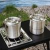 Light weight Outdoor Cooking Stainless Steel Camping Pot Multifunctional For Campers And Adventurers