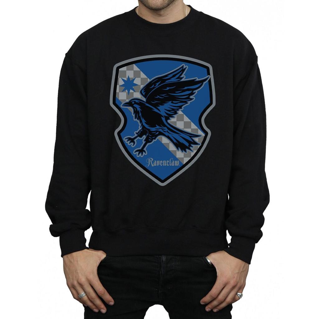 Harry Potter Mens Ravenclaw Crest Flat Sweatshirt