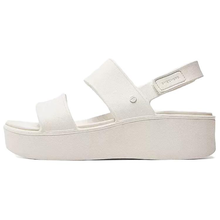 Skechers Foamies Lightweight Velcro Comfortable Breathable Slide Sandals Women sandals White 111257-WHT 35