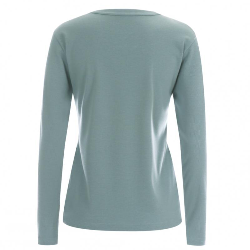 Shop Women S Round Neck Regular FiT Long Sleeve T ShirT Grey Dai wSh 11845