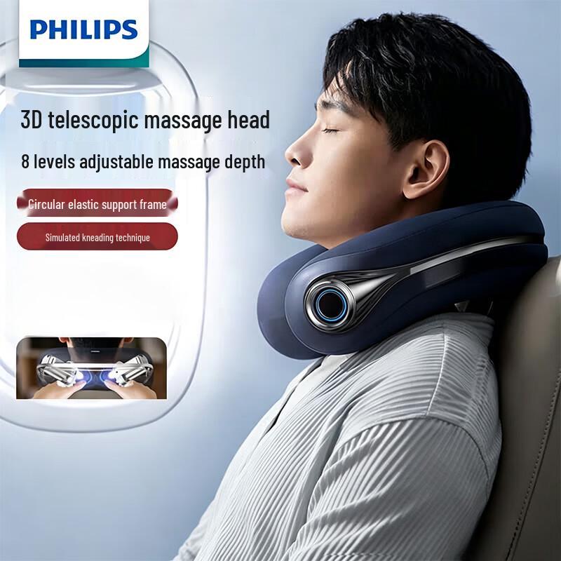 Philips 3D Neck and Shoulder Massager with Heat CN plug (adapter included)