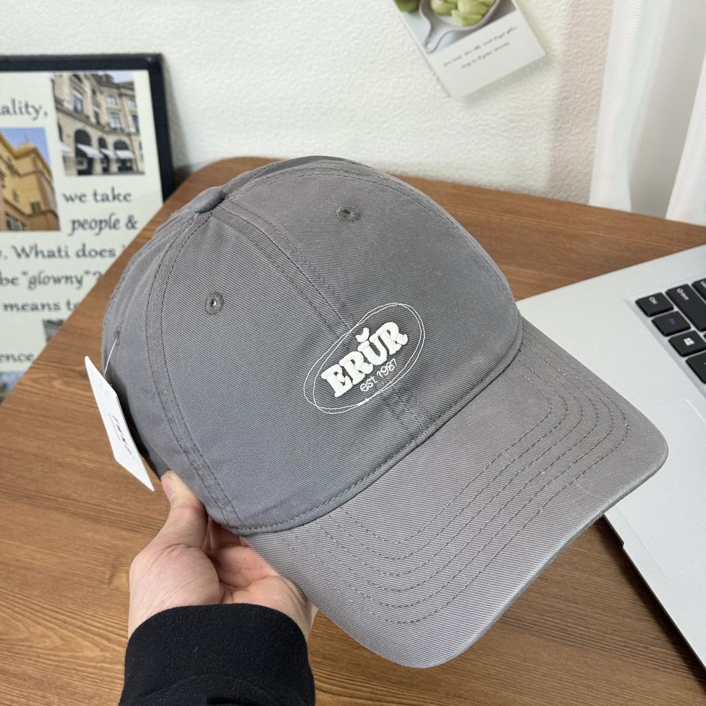 Fashion Hat new embroidery ERUR spring and summer baseball hat new big head circumference soft top versatile casual face small cap tide