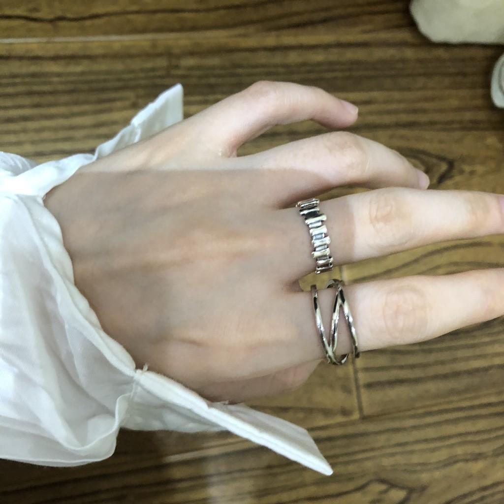 Vintage Inspired Adjustable Multi-layer Hollow Ring Featuring Elegant Geometric Design For Women