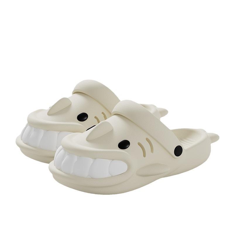 Children's Hole Shoes Summer Boys Cartoon Shark Household Indoor Soft Sole Parent-child Family of Three Outdoor Beach Drag