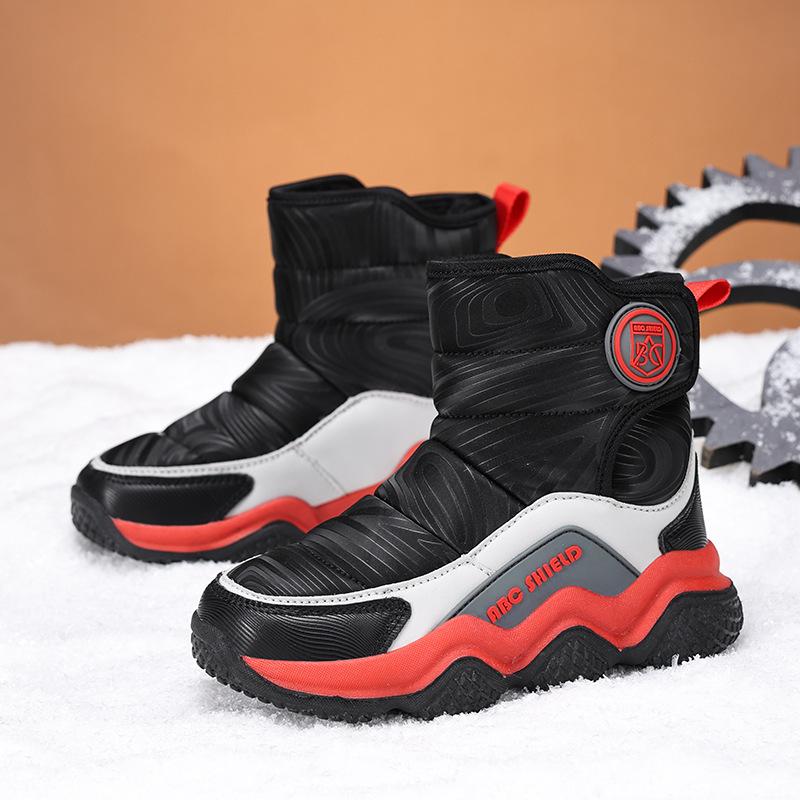 Ventes directes d'usine bottes de neige pour enfants 2026 hiver nouveau velours épaissi chaud chaussures pour enfants chaussures d'hiver pour enfants du nord-est