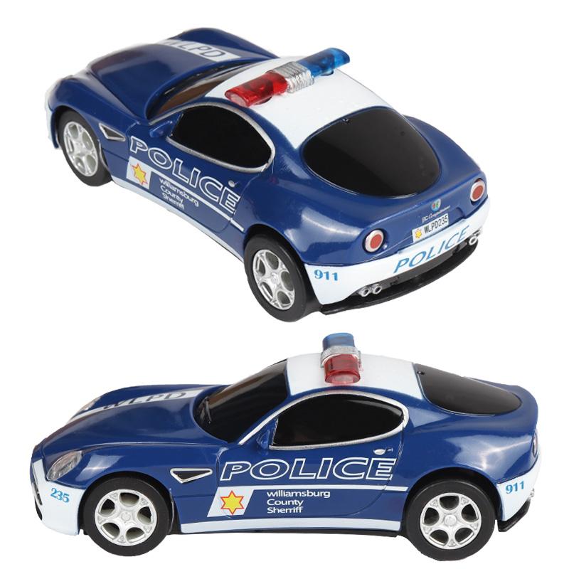 Slot Car 1/43 Scale Set Police Alfa Romeo Electric Racing Track Cars Toy For SCX Compact Go Ninco Scalextric tfc123