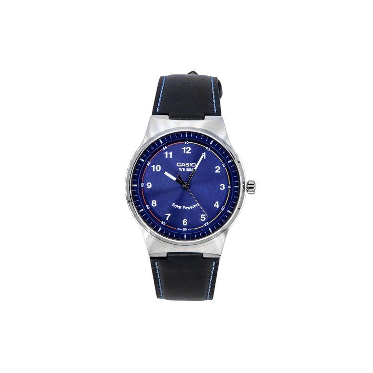

Casio Standard Series 50M Waterproof Quartz Movement Leather Strap Watch Blue Dial Unisex Watches MTP-RS105L-2BV Blue Dial
