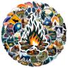 50Pcs Forest Camping Hiking Outdoor Stickers Travel Scenery Decals Suitcase Luggage Bike Car Waterproof Graffiti Sticker Toys