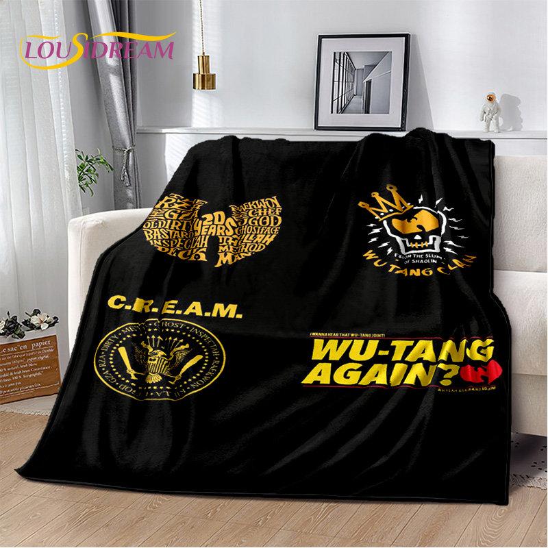 Wu T-TANG Clans Series Sign Soft Plush Blanket,Flannel Blanket Throw Blanket for Living Room Bedroom Bed Sofa Picnic Cover Kids