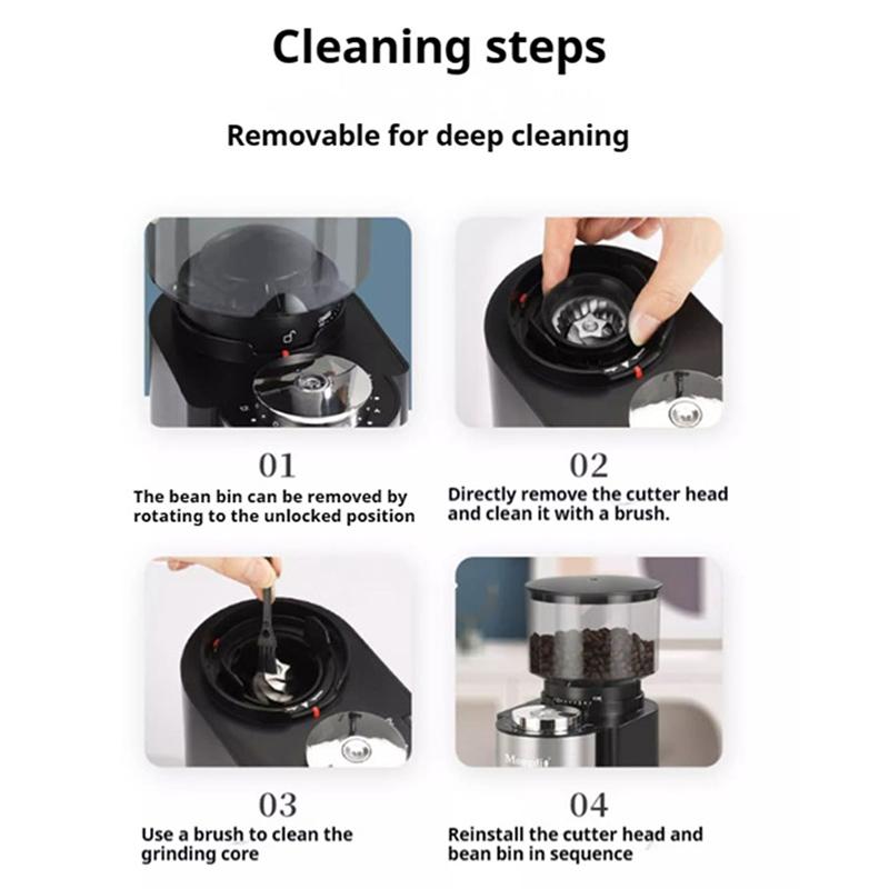 Electric Bean Grinder Coffee Bean Grinder Hand-operated Italian Grinder Household Small Size Coarse and Fine Can Be Researched