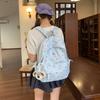 Schoolbag1011 New Schoolbag Girl Korean Version Simple Small Backpack Mori Star Printing Student Travel Backpack