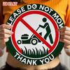 D Flat Aluminum Sign Do Not Mow Metal Wall Art Outdoor Garden Decor