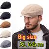 Cap Mare XL 64cm Șapcă Newsboy Bărbați Mărime Mare Beretă Bumbac pentru Tată Pălărie Plată Vintage Gatsby Șapcă Șofer Taxi Femei Modă Șapcă Octogonală
