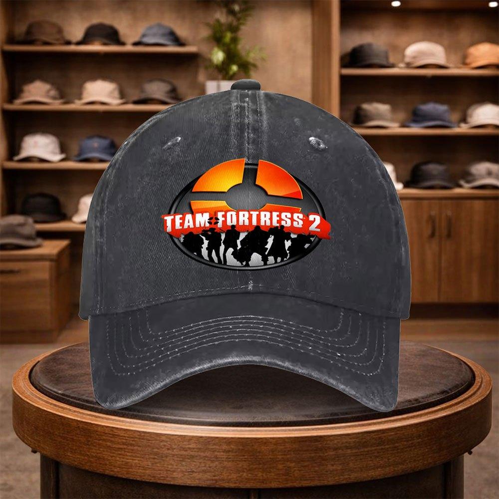 UnisexS Team Fortress Baseball Cap for Game Outdoor Stylish Adjustable Casual Hat Urban Style Lightweight Fashionable Flat Cap