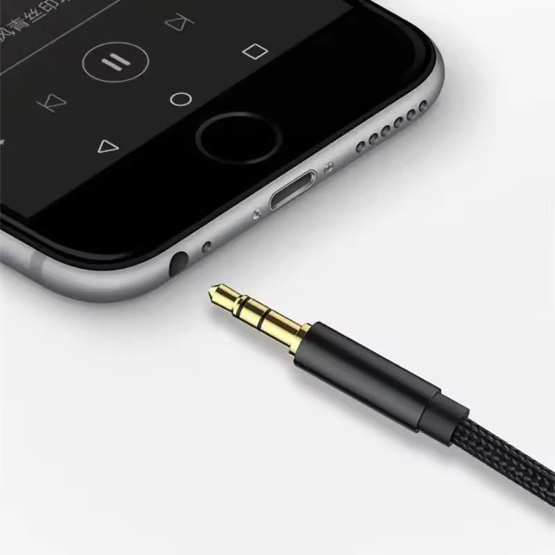 3,5mm Klinkenverlängerungskabel Audiokabel Stecker auf Stecker Aux-Kabel für iPhone Samsung Auto Kopfhörer Xiaomi Lautsprecher MP3 AUX Audiobuchse 3,5mm