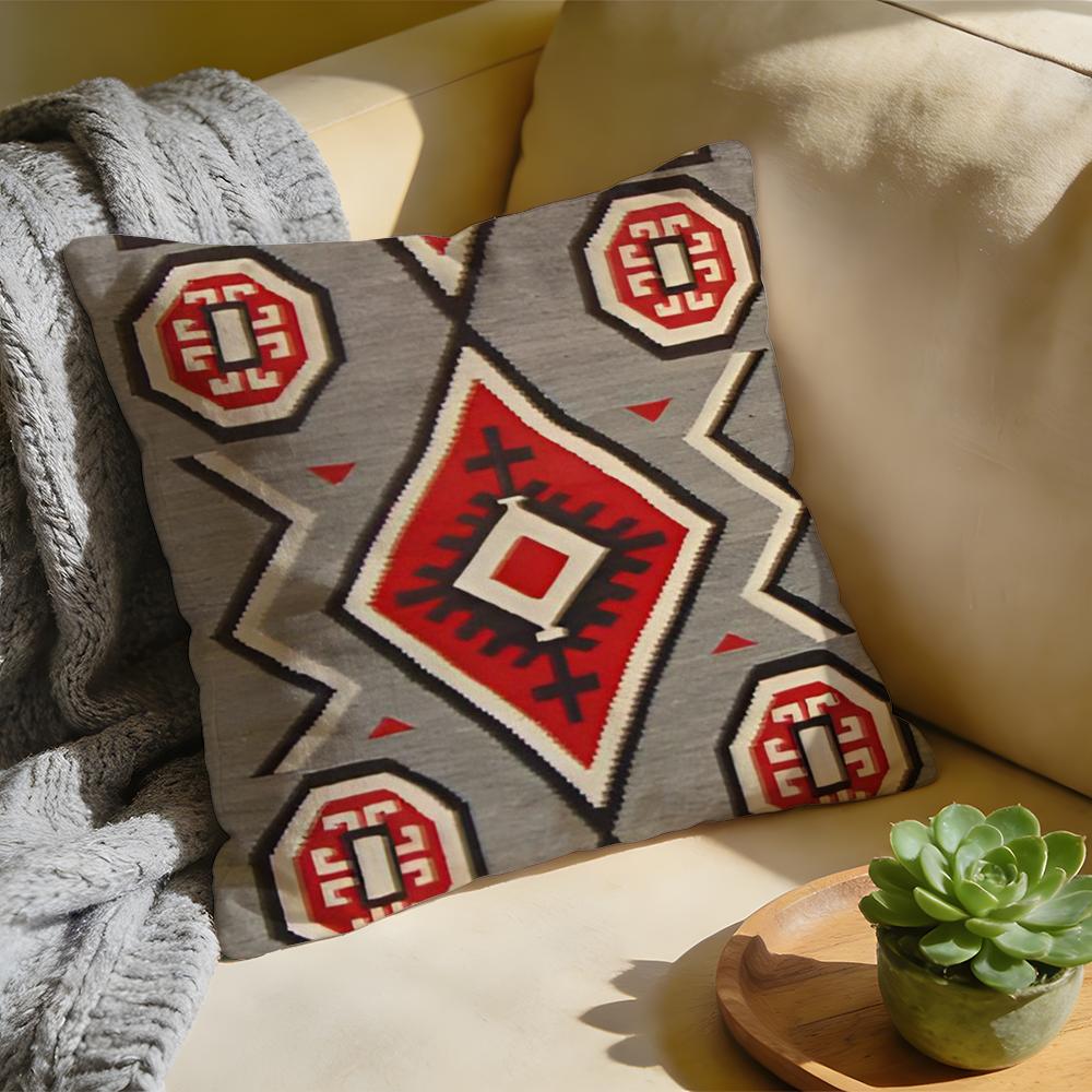 Vintage Türkischer Kilim Navaho Kissenbezug Gewaschenes Leinen Weiche Atmungsaktive Dekorative Hülle Für Sofa Heim Kissenbezug