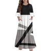 Girls' Tiered Ruffle Dress - 3/4 Sleeve Pocket Maxi With Pockets