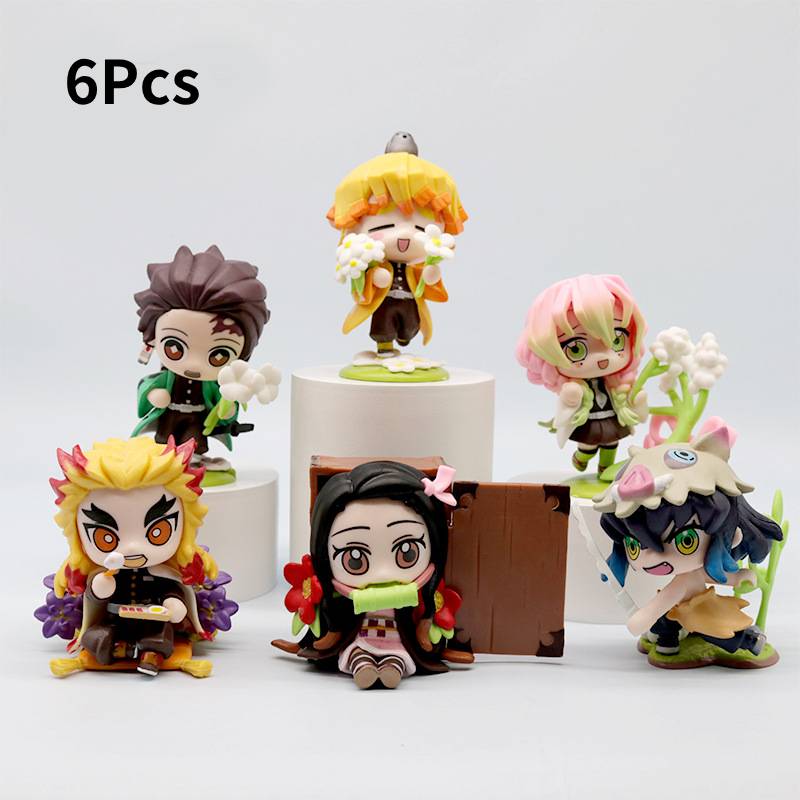 

Фигурка Демон Слейер Модель Кукла Гостиная Настольные Украшения Декорация розовый