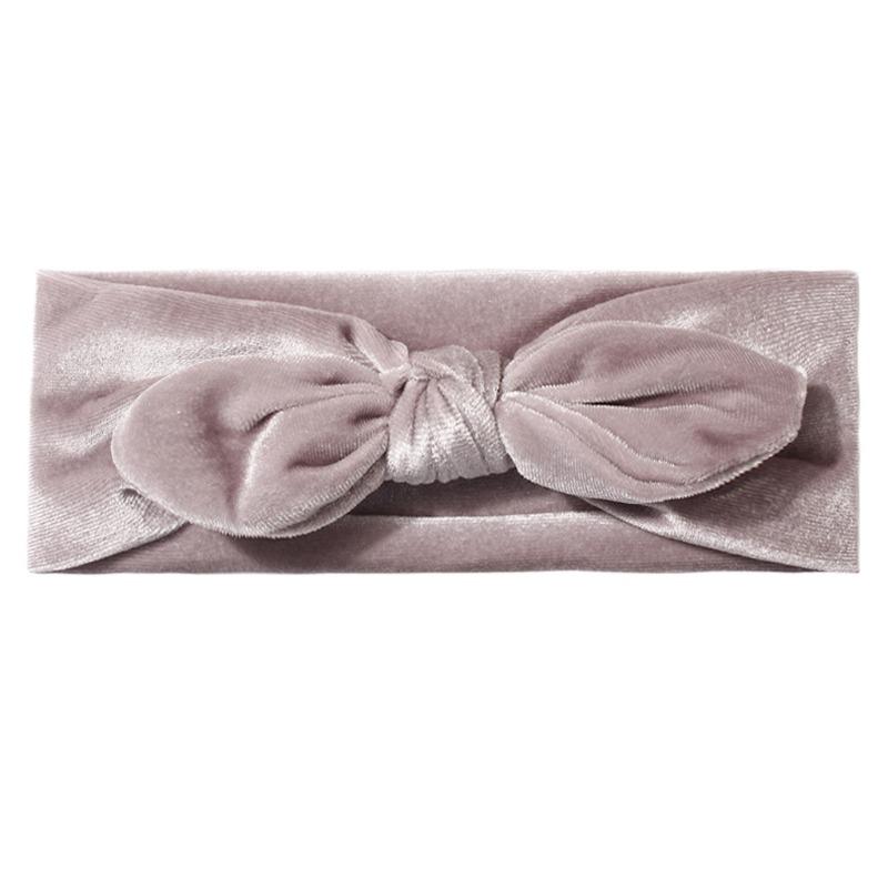 New Baby Golden Velvet Headscarf Cute Baby Rabbit Ears Headband Warm Children's Jewelry Autumn and Winter Models
