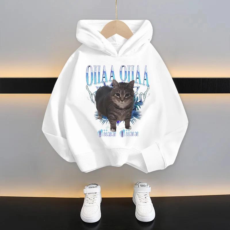 Italiensk hjärnförruttnelse Barn Huvtröja Rolig Tecknad Grafik Tunn Sweatshirt Tung Tungtung Sahur Vardagskläder Långärmad Topp Pojkkläder