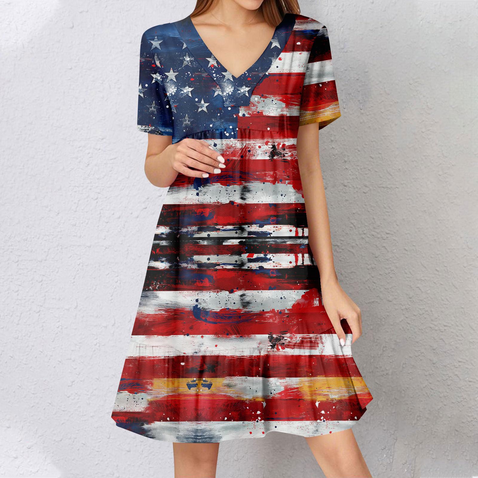 

Жіноча літня сукня з коротким рукавом, V-подібним вирізом, коротка, модна, повсякденна, вільна, бохо, з рюшами, А-силуету, сукня-сонце XXL