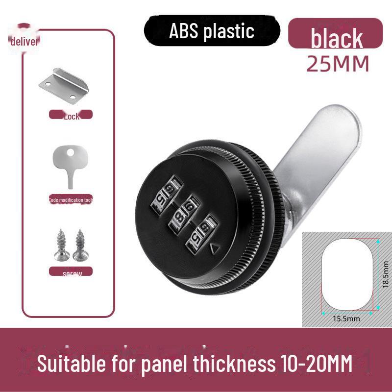 Zinc Alloy Mechanical Combination Cam Lock for File Cabinets, Electrical Boxes & Mailboxes