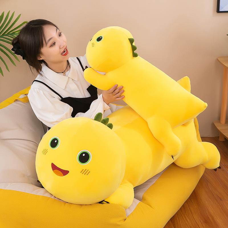 Milk dragon doll dinosaur plush toy large doll sleeping on the bed leg throw pillow pillow