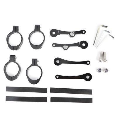 1.5 ‑1.6in Motorcycle Headlight Mount Bracket Fork Tube Headlamp Turn Signal Clamp Fit for Yamaha(Black )