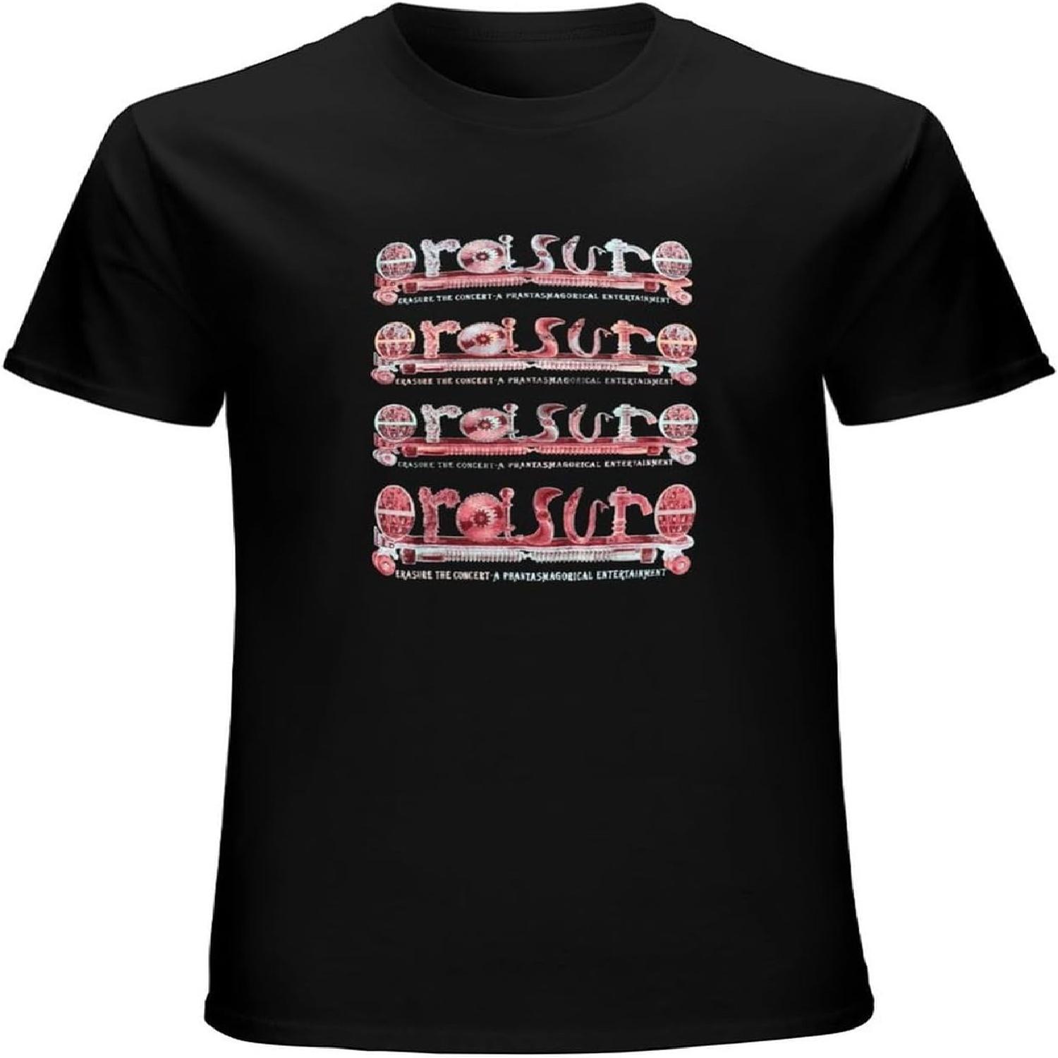 XIAOLAJI Rare Vintage 90’S Erasure The Concert Phantasmagoric Al O-Neck 100% Cotton Short Sleeve Unisex T-Shirt S
