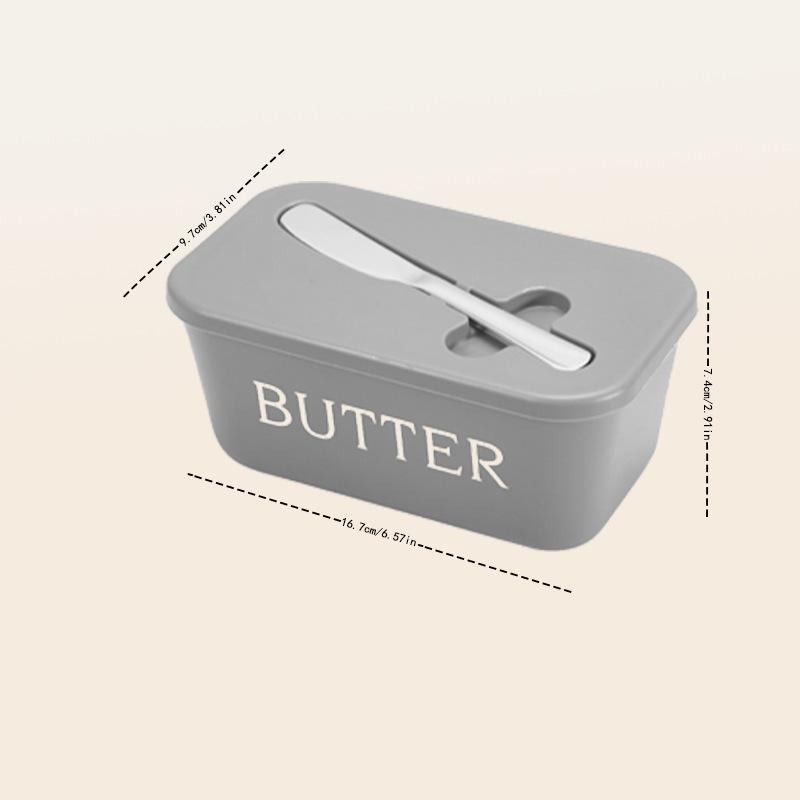 Butter Box Set with Lid for Refrigerator Storage Easy to Clean Surface Ideal for Hotels Homes Restaurants Butter Dish Serving 1