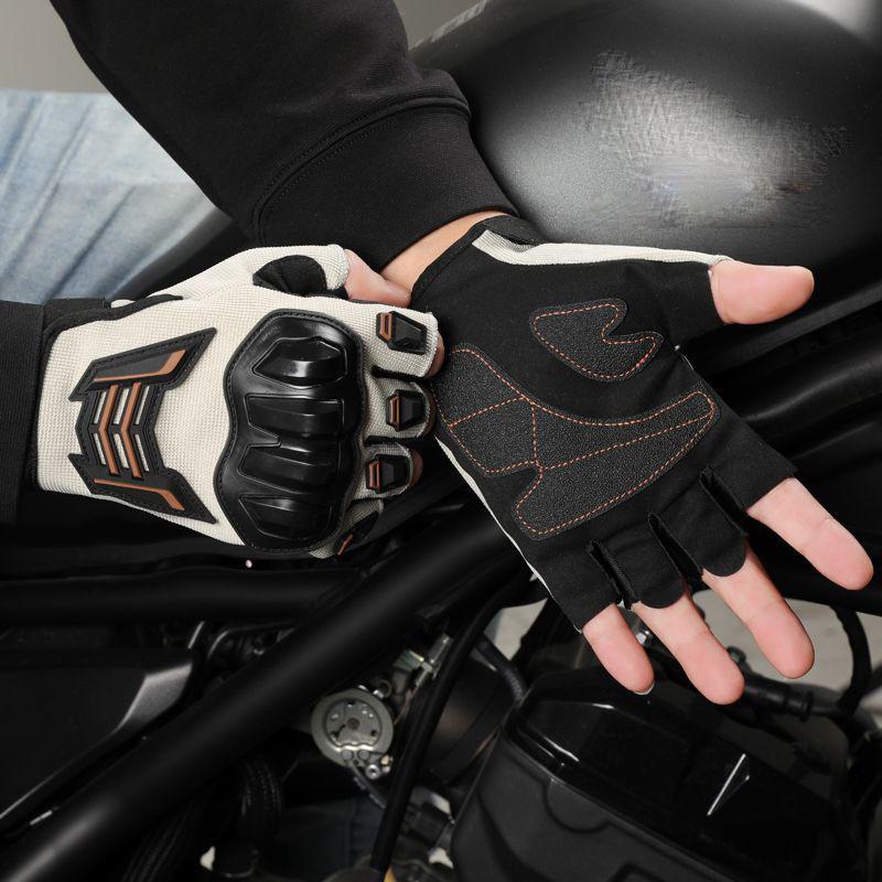 Outdoor Workout Tactical Bicycle Shooting Hard Touchscreen Half Knuckle Tactical Gloves for Men