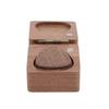 Guitar Pick Wooden Box Black Walnut Square Holder Storage Case Container for Musician Gift