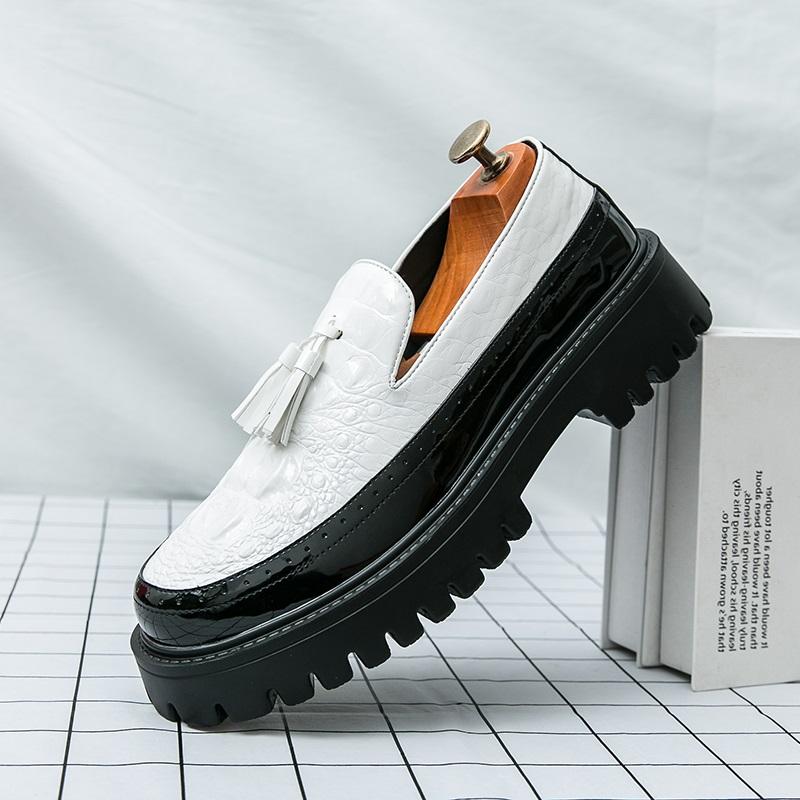 New Luxury Designer Men's Tassels Loafter Height Increasing Casual Shoes Male Walking Sneakers Tenis Masculino Zapatos Hombre