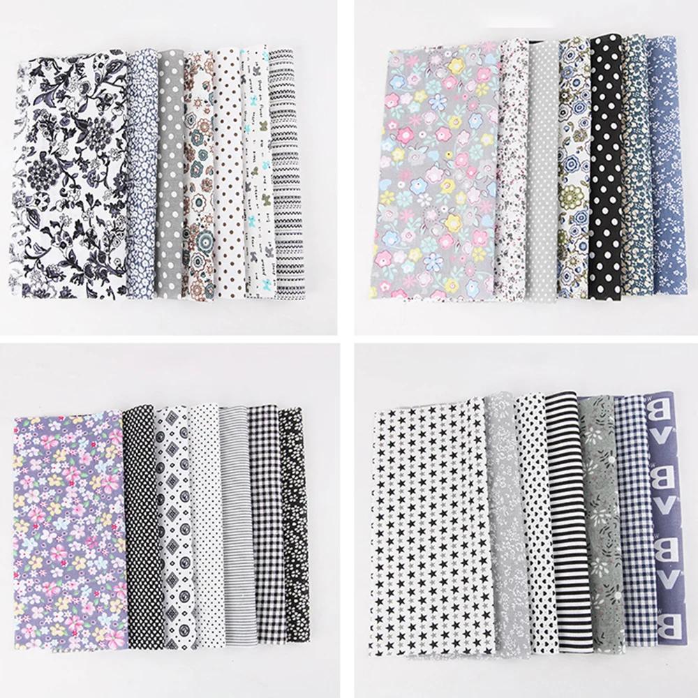 50 PCS Assorted 10CM*10CM Bundle Quilt Quilting Cotton Fabric Sewing DIY Set Make Summer Shirt, Dress, Everyday Clothes, Bed She