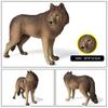 Oenux Big Size Savage Wild Beast Animals Wolf Wolves Model Action Figures Collection Solid PVC High Quality Home decor Toy Gift