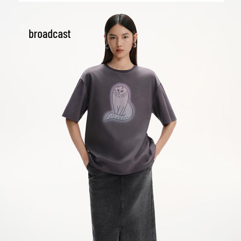 Broadcast Women's Casual Loose Short Sleeve T-Shirt